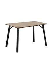 K Interiors Brown Atlantis Dining 4 Seater Table - Image 1 of 2