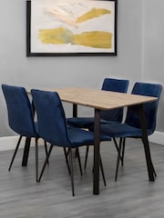 K Interiors Brown Atlantis Dining 4 Seater Table - Image 2 of 2
