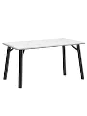 K Interiors White Atlantis Dining 8 Seater Table - Image 1 of 2