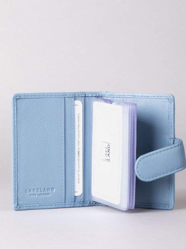 Lakeland Leather Sky Blue Multi Credit Card Holder - Image 4 of 5