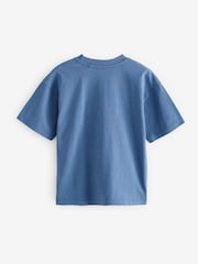 Blue Embroidery Racing Car Relaxed Fit Short Sleeve Graphic Print T-Shirt (3-16yrs) - Image 2 of 4