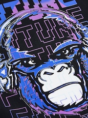 Black Gorilla Relaxed Fit Short Sleeve Graphic Print T-Shirt (3-16yrs) - Image 4 of 4
