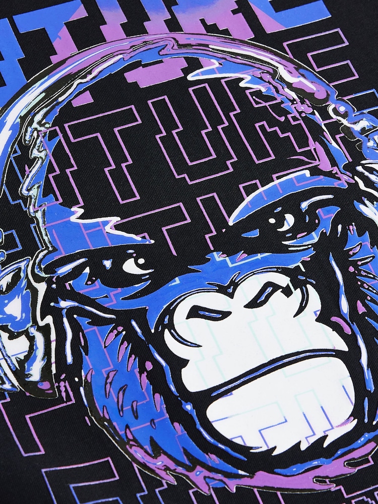 Black Gorilla Relaxed Fit Short Sleeve Graphic Print T-Shirt (3-16yrs) - Image 4 of 4
