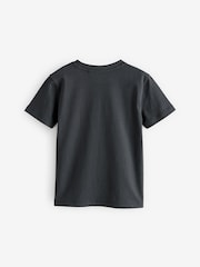Black/Blue Football Boot Regular Fit Short Sleeve All-Over Print 100% Cotton T-Shirt (3-16yrs) - Image 2 of 4