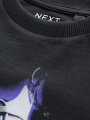 Black/Blue Football Boot Regular Fit Short Sleeve All-Over Print 100% Cotton T-Shirt (3-16yrs) - Image 3 of 4