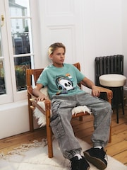 Green Graffiti Skull Regular Fit Short Sleeve Graphic 100% Cotton T-Shirt (3-16yrs) - Image 3 of 8