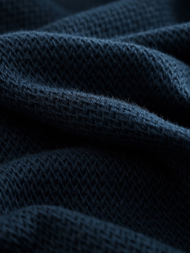 Marineblau/blau - Strukturiertes T-Shirt (3–16 Jahre) - Image 4 of 4