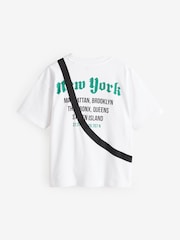 White Skate of Mind Bag Pocket Short Sleeve T-Shirt (3-16yrs) - Image 7 of 9