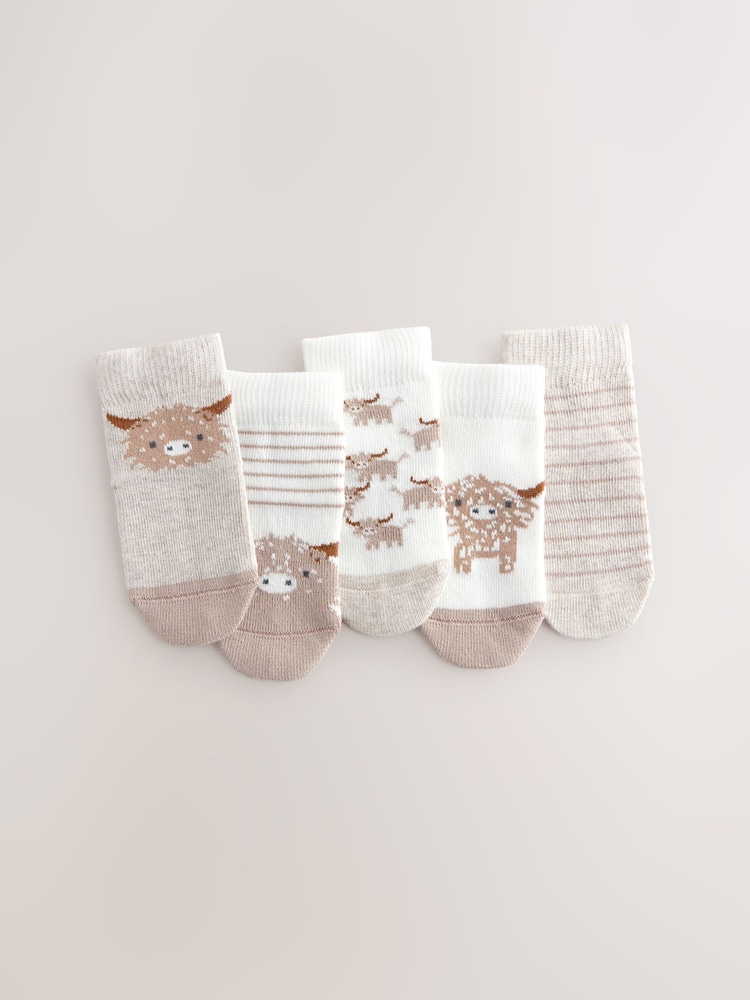 Neustrezne barve Hamish - Otroške nogavice 5 Pack (0mths-2yrs) - Slika 1 iz 3