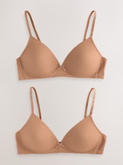 Mid Brown Trainer Bras 2 Pack - Image 1 of 5