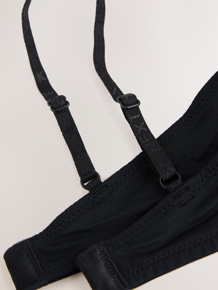 Black Trainer Bras 2 Pack - Image 4 of 5