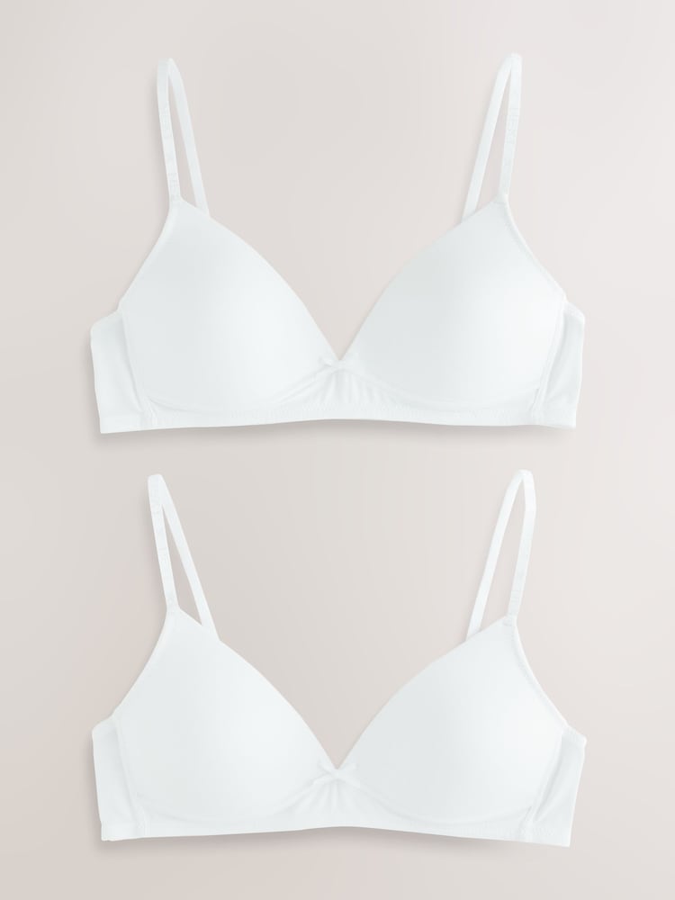 White Trainer Bras 2 Pack - Image 1 of 5