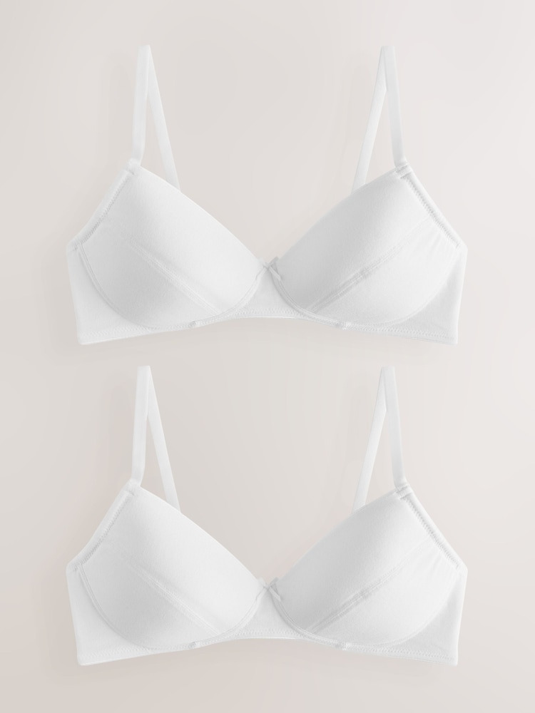 White Trainer Bras 2 Pack - Image 1 of 6