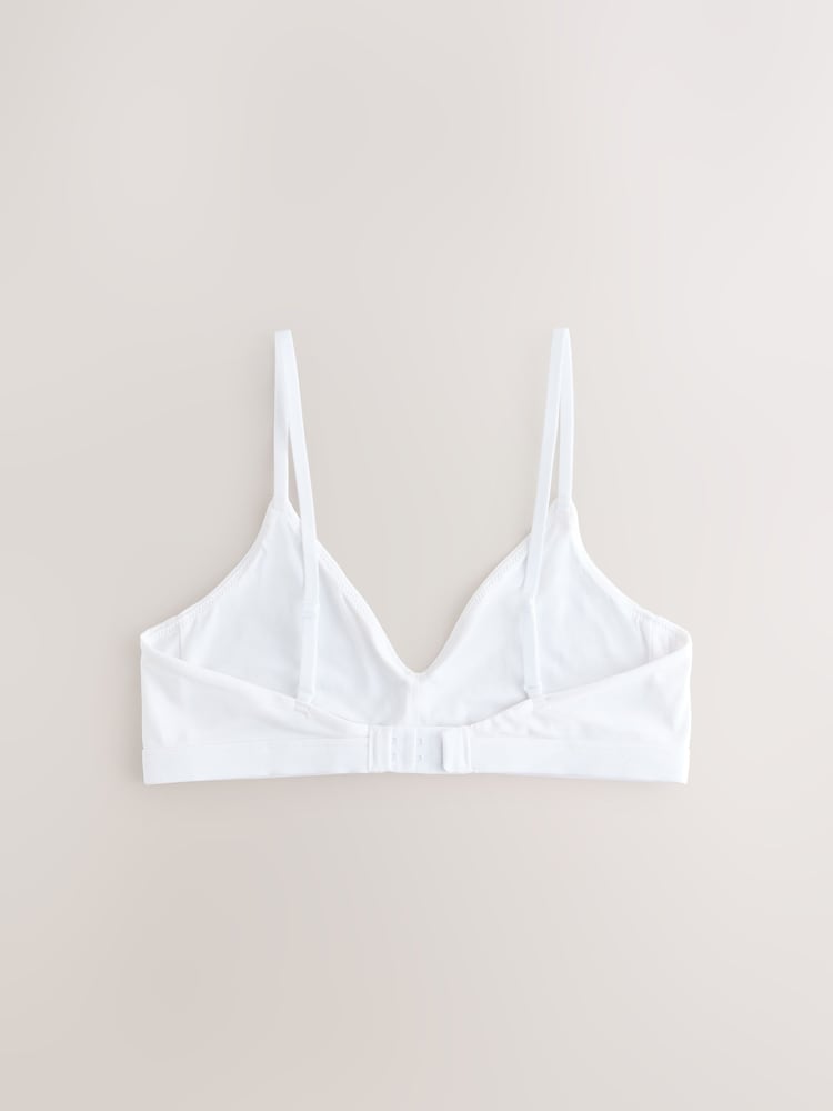 White Traingle Bralettes 2 Pack - Image 2 of 5