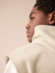 Stone/Black Sub5cribe Sleeveless Hoodie Short Sleeve T-Shirt and Shorts Set 3 Piece (3-16yrs) - Image 5 of 5