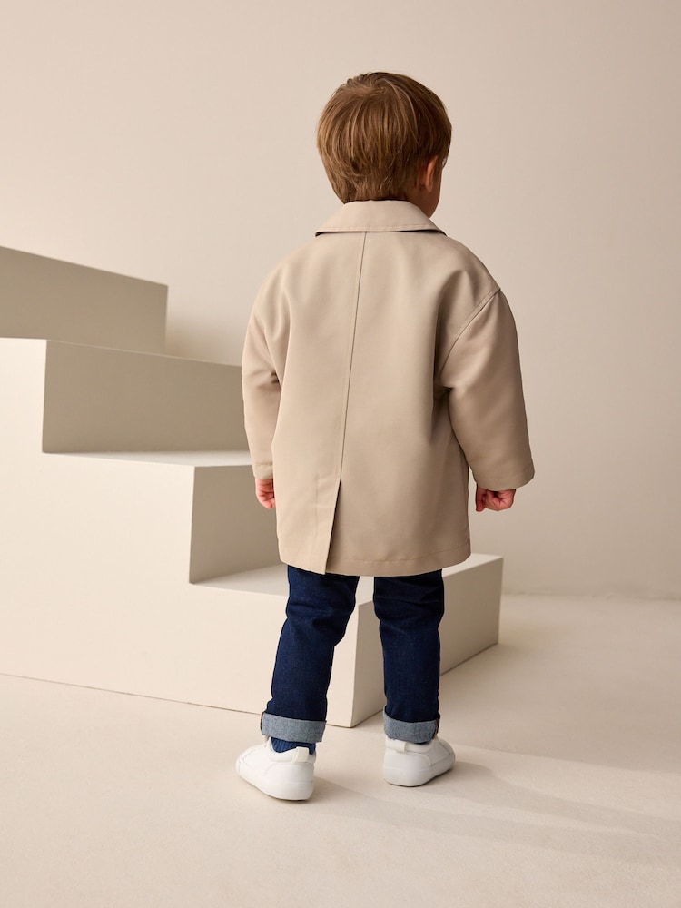 Neutral Shower Resistant Trench Coat (3mths-7yrs) - Image 2 of 11