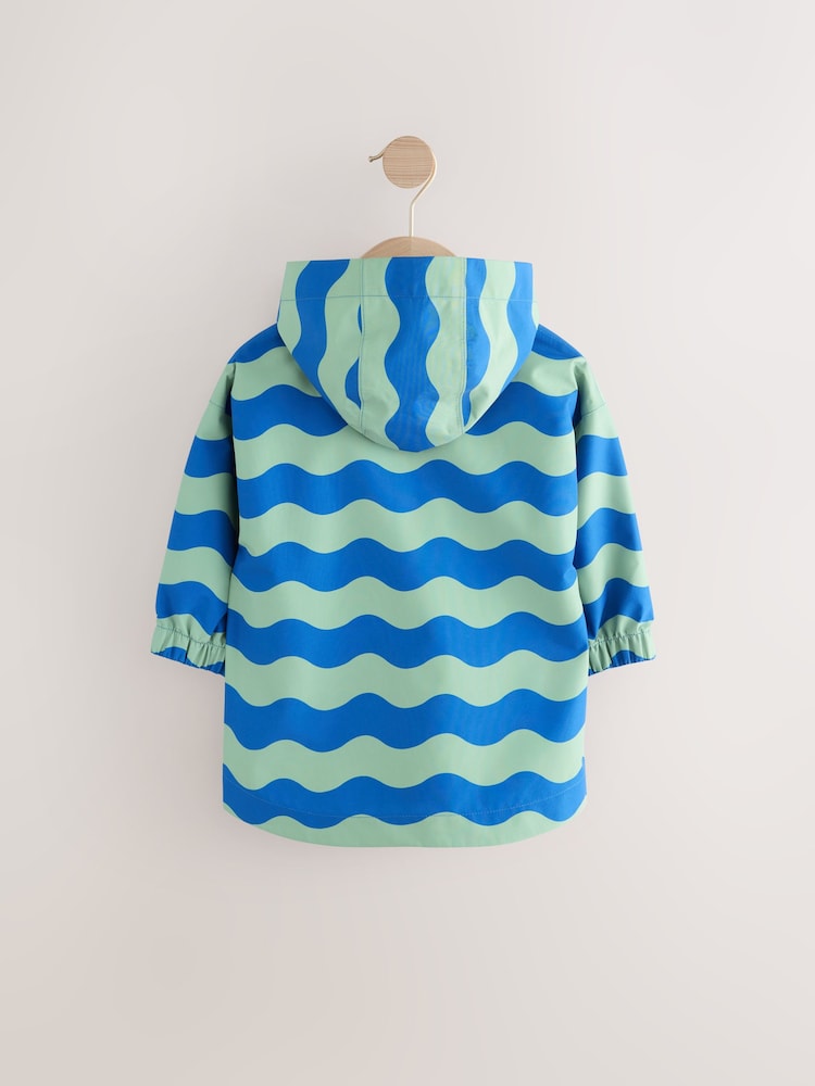 Navy Stripe Waterproof Anorak Jacket (3mths-7yrs) - Image 6 of 10
