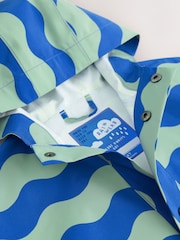 Navy Stripe Waterproof Anorak Jacket (3mths-7yrs) - Image 9 of 10