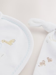 White Born in 2025 Hat and Bib Baby Set 2 Piece (0-12mths) - Image 5 of 5