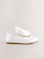 أبيض عاجي - حذاء للمناسبات بتصميم Mary Jane مزيّن بفيونكة للبنات من Baker by Ted Baker - Image 4 of 6