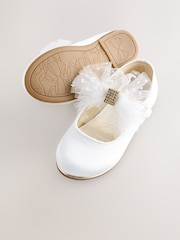 أبيض عاجي - حذاء للمناسبات بتصميم Mary Jane مزيّن بفيونكة للبنات من Baker by Ted Baker - Image 5 of 6