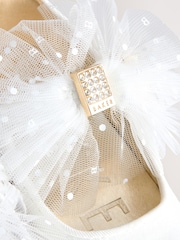 أبيض عاجي - حذاء للمناسبات بتصميم Mary Jane مزيّن بفيونكة للبنات من Baker by Ted Baker - Image 6 of 6