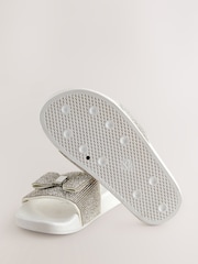 Baker by Ted Baker Girls Diamanté Sliders with Bow - Image 3 of 5