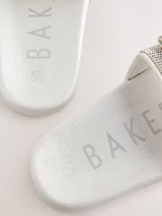 Baker by Ted Baker Girls Diamanté Sliders with Bow - Image 5 of 5