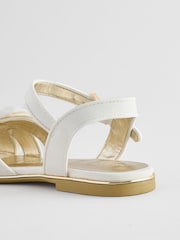 Baker by Ted Baker Girls Ivory Ocassion Bow Sandals - Image 5 of 6