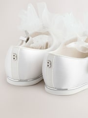 أبيض - حذاء للمناسبات بتصميم Mary Jane مزيّن بفيونكة للبنات من Baker by Ted Baker - Image 5 of 6