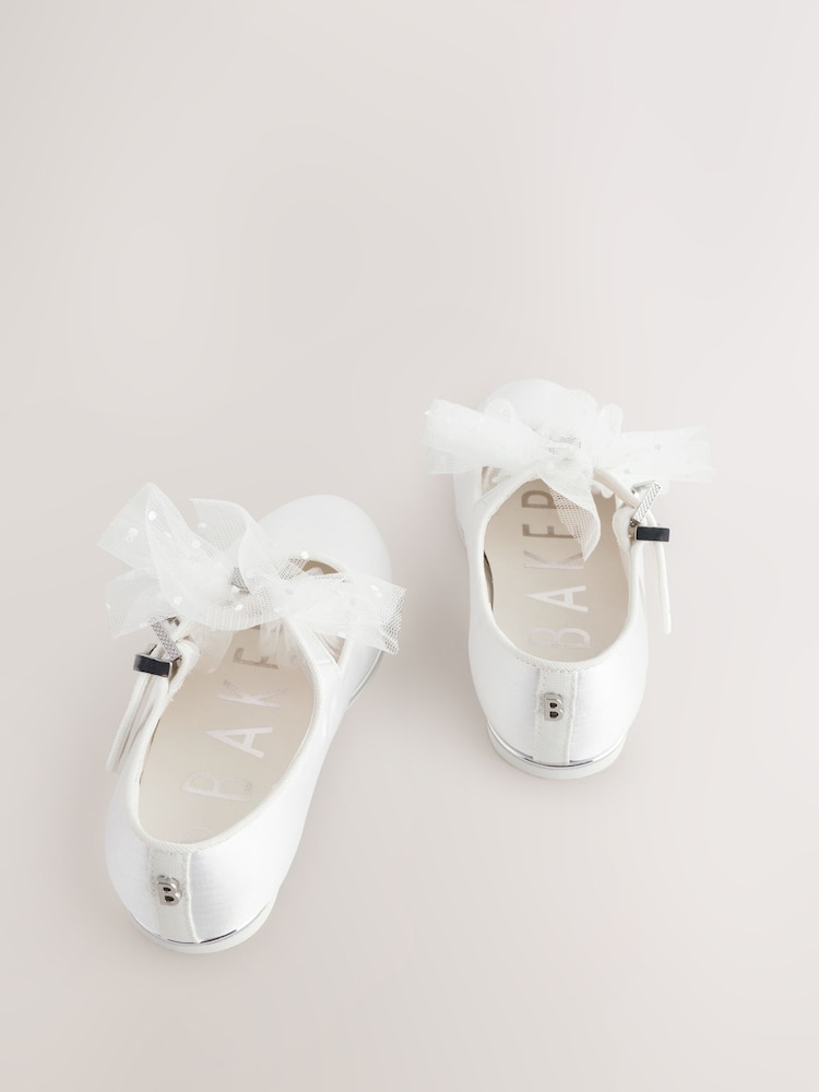Weiß - Baker by Ted Baker Mädchen Mary-Jane-Festschuhe mit Schleife - Bild 6 von 6 Weiß - Baker by Ted Baker Mädchen Mary-Jane-Festschuhe mit Schleife - Bild 6 von 6
