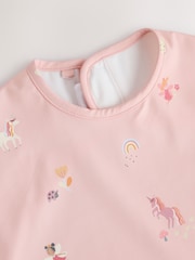 Fées licorne roses - Bavoir à manches spécial diversification alimentaire bébé - Image 7 de 7