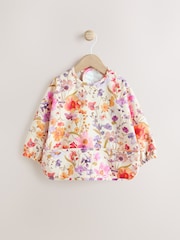 Natural Calm Floral Baby Weaning And Feeding Sleeved Bib - Image 1 of 7