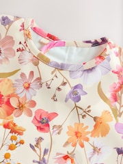Natural Calm Floral Baby Weaning And Feeding Sleeved Bib - Image 4 of 7