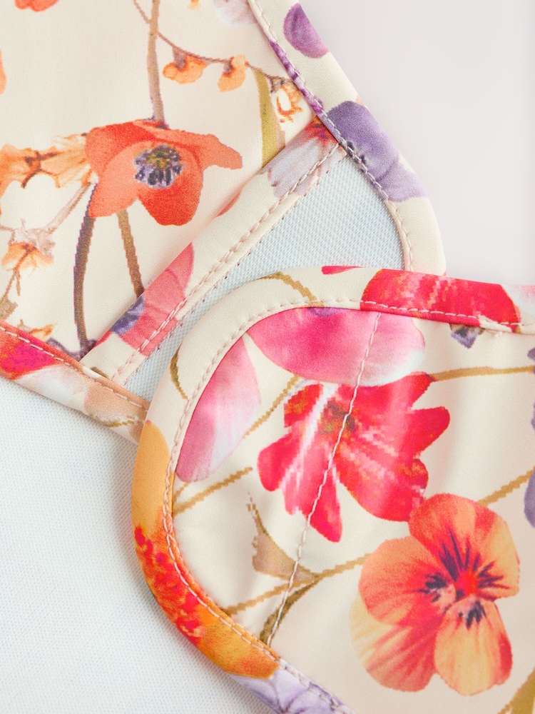 Natural Calm Floral Baby Weaning And Feeding Sleeved Bib - Image 7 of 7