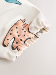 Neutral Safari Animals Baby Weaning And Feeding Sleeved Bib - Image 6 of 7