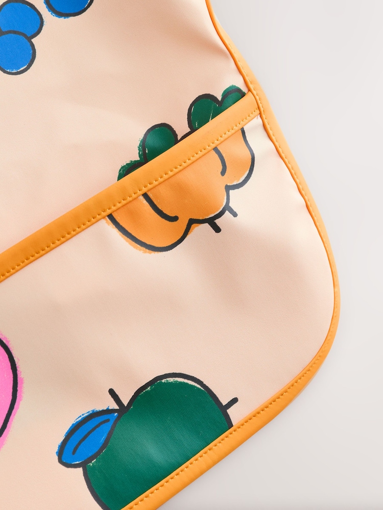 Natural Bright Vegetables Baby Weaning And Feeding Sleeved Bib - Image 5 of 7