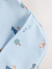 Blue Dino Jungle Baby Weaning And Feeding Sleeved Bib - Image 5 of 7