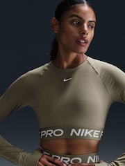 Top corto de manga larga Pro Dri-FIT de Nike - Imagen 1 de 11
