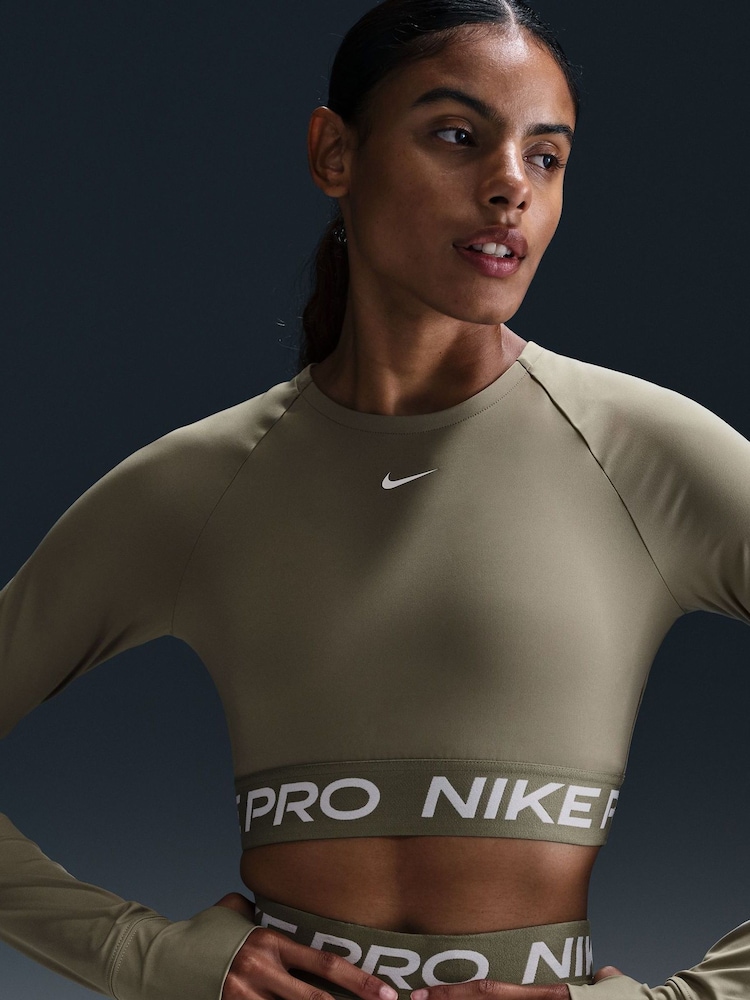 Top corto de manga larga Pro Dri-FIT de Nike - Imagen 1 de 11