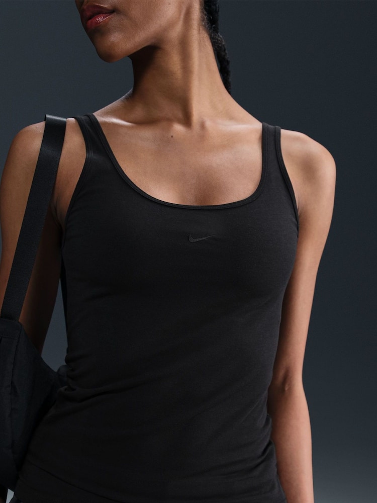 Nike Black Yellow Chill Knit Tank Top - Image 3 of 6