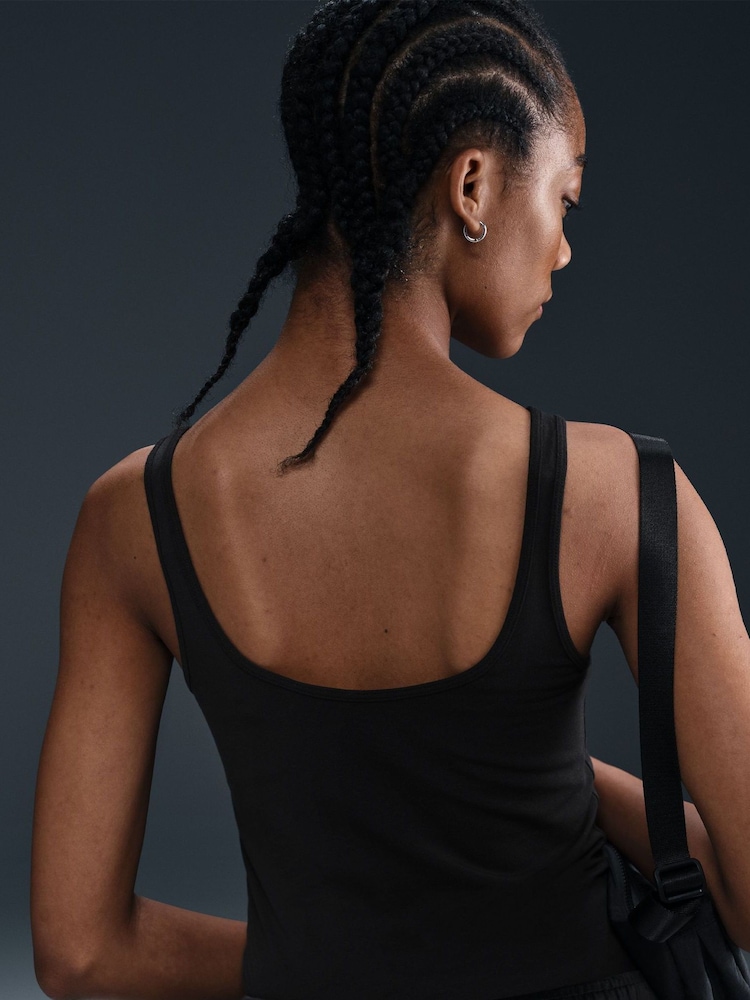 Nike Black Yellow Chill Knit Tank Top - Image 4 of 6