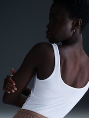 Nike White Chill Knit Tank Top - Image 6 of 13