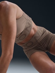 Ruskea - Nike Pro Sculpt Korkea vyötärö 3 Pyöräilyshortsit - Kuva 3 / 5