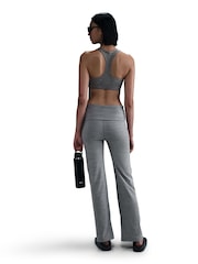 Nike Smoke Grey One High Waisted Fold Over Flared Leggings - Image 2 of 11