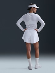 Nike White Dri-FIT Court Ace Advantage Tennis Shorts - Image 2 of 6
