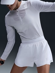 Nike White Dri-FIT Court Ace Advantage Tennis Shorts - Image 4 of 6