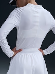 Nike White Dri-FIT Court Ace Advantage Tennis Shorts - Image 6 of 6