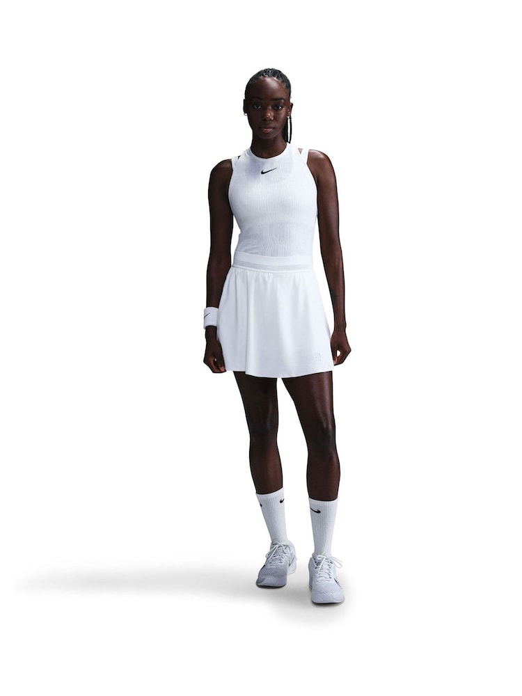 Nike White Dri-FIT Court Ace Advantage Tennis Skirt - Image 1 of 7