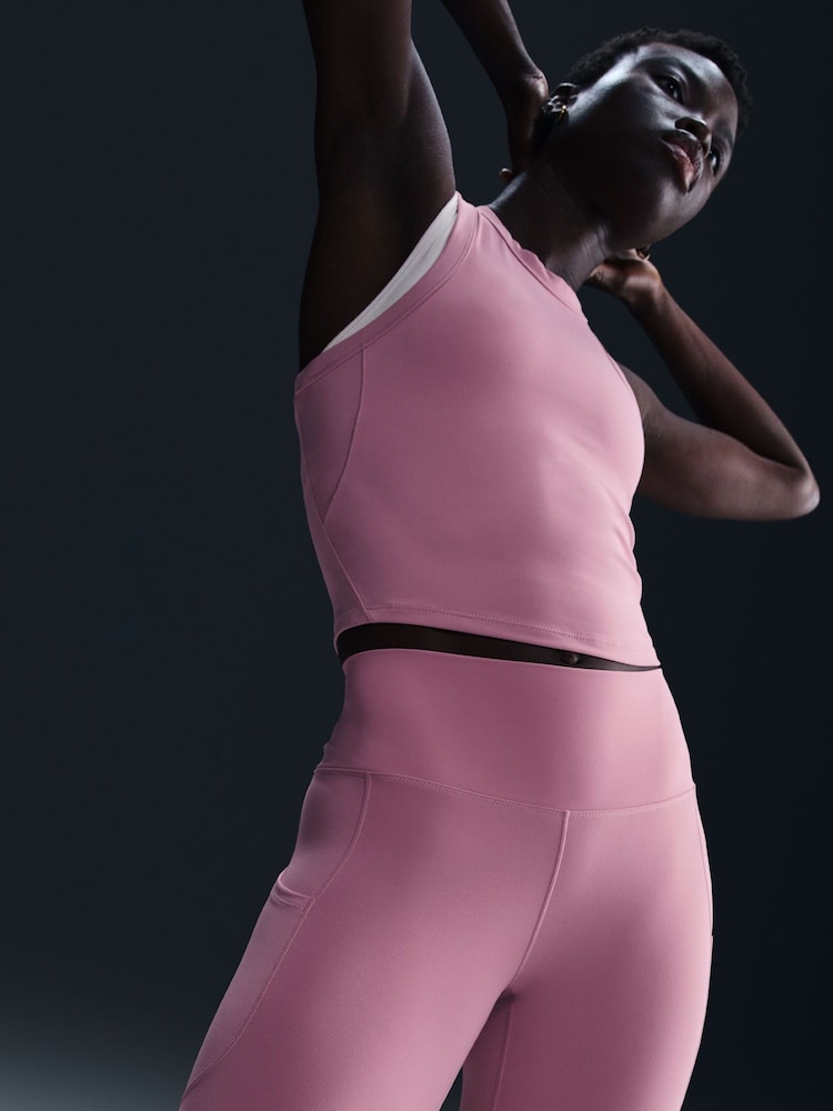 Elemental Pink - Nike One High-Waisted Cycling Shorts With Pockets - Bild 12 von 12